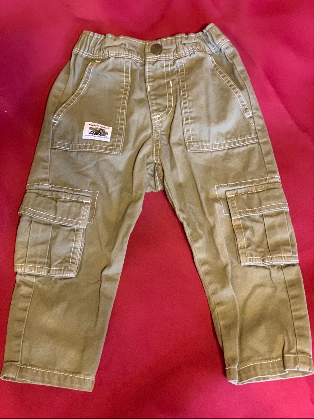 Old Navy Baggy Kids Cargo Pants - Olive Green